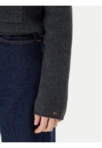 TOMMY HILFIGER - Tommy Hilfiger Kardigan WW0WW46441 Szary Regular Fit. Kolor: szary. Materiał: wełna #3