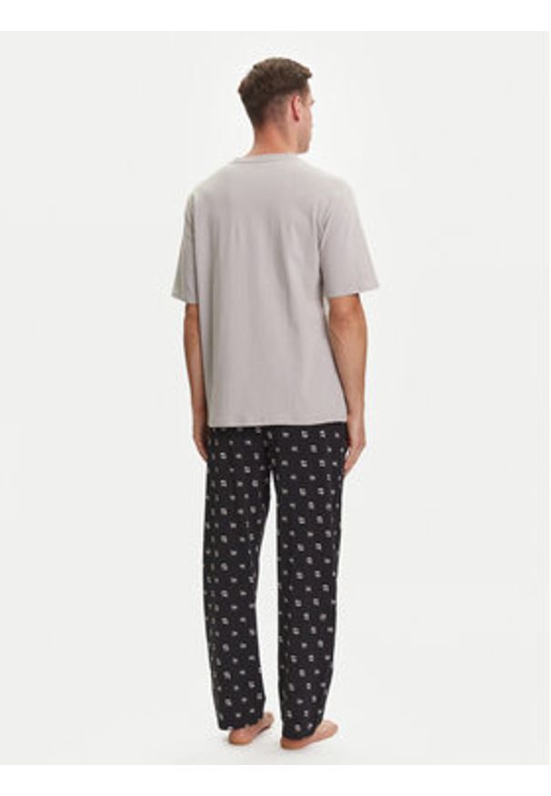 Karl Lagerfeld - KARL LAGERFELD Piżama A3M45002 Szary Regular Fit. Kolor: szary. Materiał: bawełna