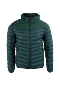 ZUMBA WEAR - Kurtka Zimowa McKees Furka dla Mężczyzn - Elegancka i Ciepła. Kolor: zielony. Materiał: poliester. Sezon: zima. Sport: taniec, joga i pilates