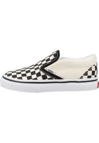 Buty Chłopak Vans Checkboard biały. Okazja: na co dzień. Kolor: beżowy. Sport: skateboard