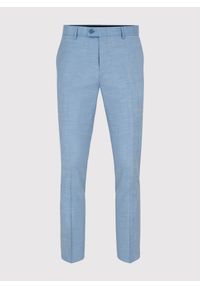 Pako Lorente - PAKO LORENTE – Niebieskie męskie spodnie garniturowe. Kolor: niebieski. Materiał: poliester, elastan, wiskoza #9