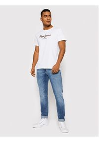 Pepe Jeans T-Shirt Eggo PM508208 Biały Regular Fit. Kolor: biały. Materiał: bawełna #4