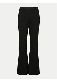 Vero Moda Legginsy Augusta 10313053 Czarny Flared Fit. Kolor: czarny. Materiał: wiskoza