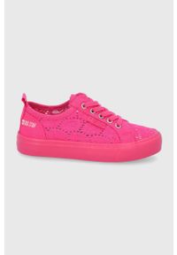 Big-Star - Big Star Tenisówki dziecięce kolor różowy. Nosek buta: okrągły. Zapięcie: sznurówki. Kolor: różowy. Szerokość cholewki: normalna