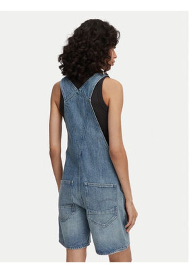 G-Star RAW - G-Star Raw Ogrodniczki D28887-D788 Niebieski Loose Fit. Kolor: niebieski. Materiał: bawełna