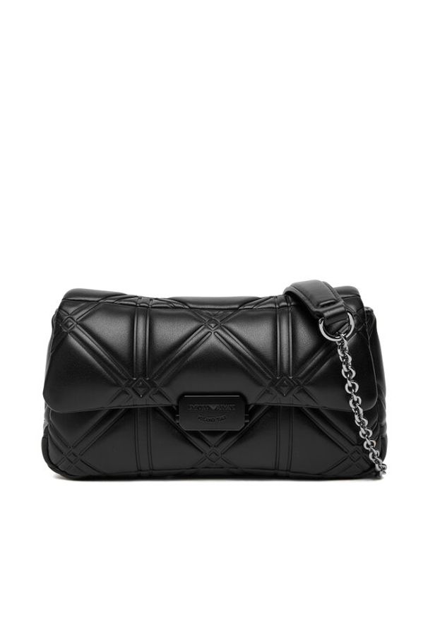 Emporio Armani Torebka EW002956 AF19662 Czarny. Kolor: czarny. Materiał: skórzane