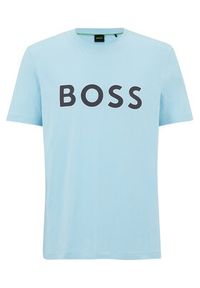 BOSS - Boss T-Shirt 50488793 Niebieski Regular Fit. Kolor: niebieski. Materiał: bawełna #6