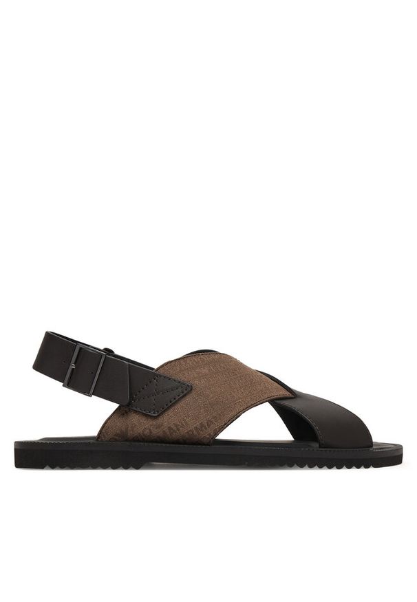 Sandały Emporio Armani. Kolor: brązowy