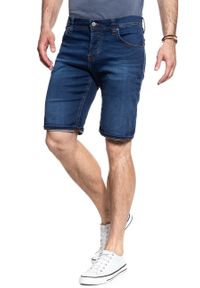 Mustang - SPODENKI MUSTANG Chicago Short DENIM BLUE 1007765 5000 682. Materiał: denim #7