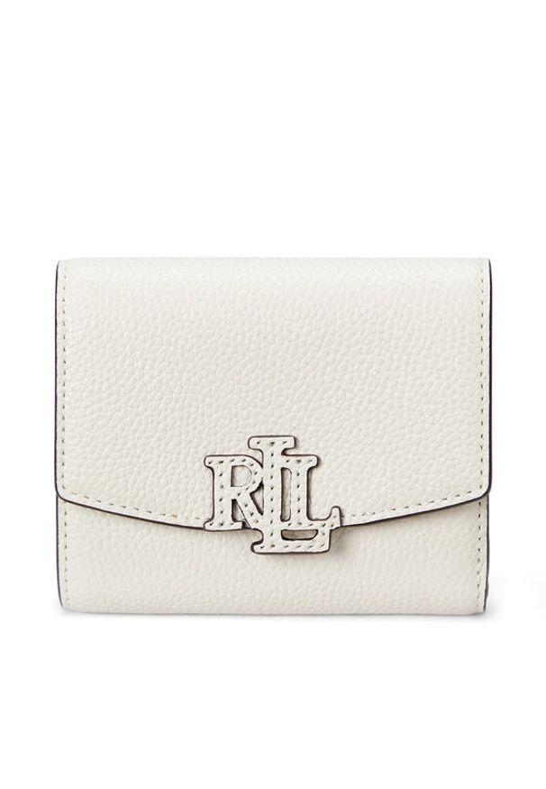 Lauren Ralph Lauren - LAUREN RALPH LAUREN Portfel 432966782003 Biały. Kolor: biały. Materiał: skóra