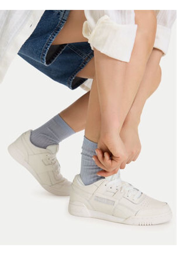 Reebok Sneakersy EO-WORKOUT PLUS 100244869 Biały. Kolor: biały. Materiał: skóra. Model: Reebok Workout