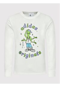 Adidas - adidas Longsleeve Stoked Alien HC7142 Biały Regular Fit. Kolor: biały. Materiał: bawełna. Długość rękawa: długi rękaw