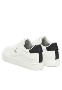 Calvin Klein Jeans Sneakersy Classic Cupsole Tech Ripstop YM0YM01202 Biały. Kolor: biały. Materiał: skóra #3