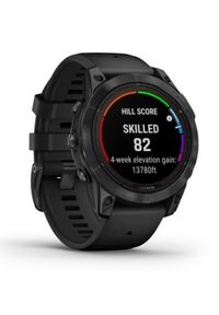 GARMIN - Garmin Fenix 7 Pro Solar czarny z czarnym paskiem. Rodzaj zegarka: cyfrowe. Kolor: czarny. Styl: sportowy, casual, militarny