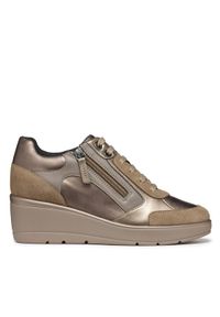 Geox Sneakersy D Ilde D36RAC 0BN22 C6692 Złoty. Kolor: złoty. Materiał: skóra