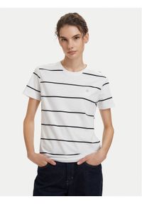 Beverly Hills Polo Club T-Shirt P-SS26W-TS0162 Biały Regular Fit. Typ kołnierza: polo. Kolor: biały. Materiał: bawełna #1