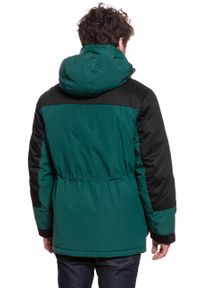 Wrangler - WRANGLER PARKA MĘSKA KURTKA ZIMOWA DŁUGA PINE W4B6XPG01. Kolor: czarny. Długość: długie. Sezon: zima #9