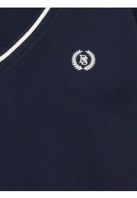 Big-Star - Sukienka damska dzianinowa z niewielkim haftem granatowa Zorkana 403. Okazja: na co dzień. Kolor: niebieski. Materiał: dzianina. Wzór: haft. Sezon: lato. Typ sukienki: sportowe. Styl: casual, klasyczny, sportowy. Długość: mini #2