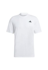 Adidas - Club Tennis Tee. Kolor: biały. Materiał: materiał. Sport: tenis