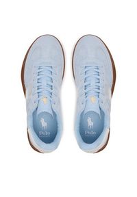 Polo Ralph Lauren Sneakersy Heritage Aera 804956688001 Błękitny. Kolor: niebieski. Materiał: skóra, zamsz #4