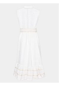 Iconique Sukienka koszulowa IC23 014 Biały Regular Fit. Kolor: biały. Materiał: bawełna. Typ sukienki: koszulowe #8