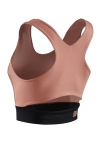 Damski sportowy Crop Top treningowy CEP. Kolor: wielokolorowy, różowy, czarny