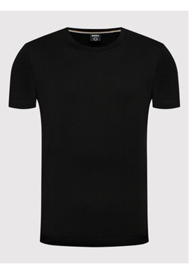 BOSS - Boss T-Shirt Thompson 02 50468972 Czarny Regular Fit. Kolor: czarny. Materiał: bawełna