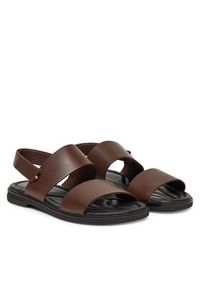 TOMMY HILFIGER - Tommy Hilfiger Sandały Premium Hilfiger Strappy Lh Sand FM0FM05356 Brązowy. Kolor: brązowy. Materiał: skóra #6