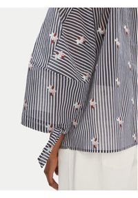 Munthe Bluzka Pristina 252102525224 Granatowy Loose Fit. Kolor: niebieski. Materiał: bawełna