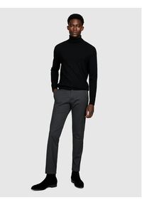 Sisley Spodnie materiałowe 4QUXSF02X Szary Slim Fit. Kolor: szary. Materiał: bawełna #4