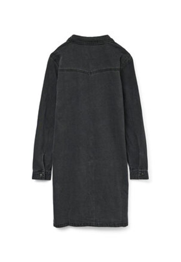 Vero Moda Sukienka jeansowa Jennie 10310968 Czarny Regular Fit. Kolor: czarny. Materiał: bawełna