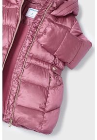Mayoral kurtka dziecięca kolor różowy. Okazja: na co dzień. Typ kołnierza: kaptur. Kolor: różowy. Materiał: poliester. Styl: casual #2