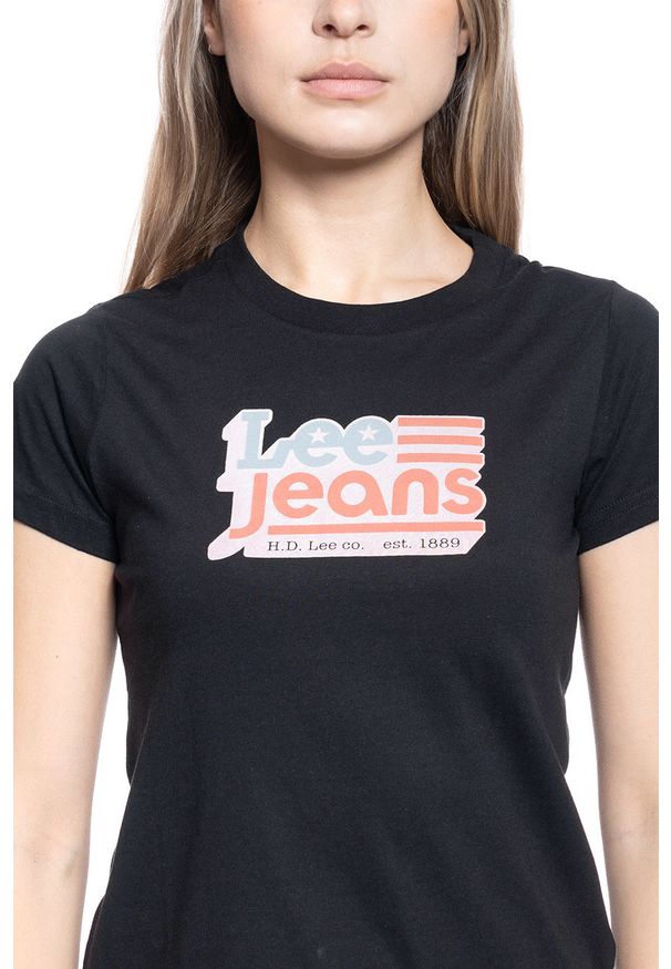 Lee - DAMSKI T-SHIRT LEE CREW NECK TEE BLACK L41LYG01 112109066