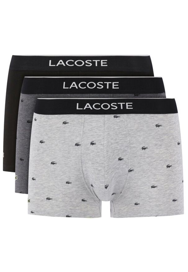 Lacoste Komplet 3 par bokserek 5H3411 Kolorowy. Materiał: syntetyk. Wzór: kolorowy