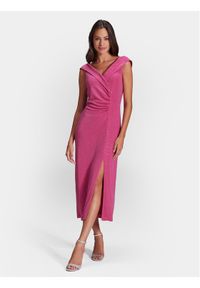 Swing Sukienka koktajlowa 5AG24900 Różowy Slim Fit. Kolor: różowy. Materiał: syntetyk. Styl: wizytowy