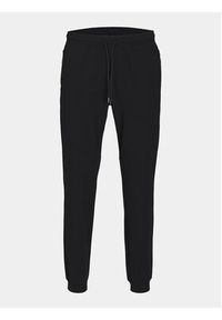 Jack & Jones - Jack&Jones Spodnie dresowe Will 12253727 Czarny Slim Fit. Kolor: czarny. Materiał: syntetyk #4
