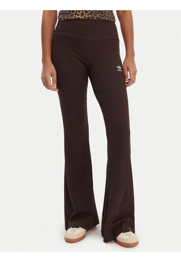 Adidas - adidas Legginsy Essentials KD3849 Brązowy Flared Leg. Kolor: brązowy. Materiał: bawełna, wiskoza