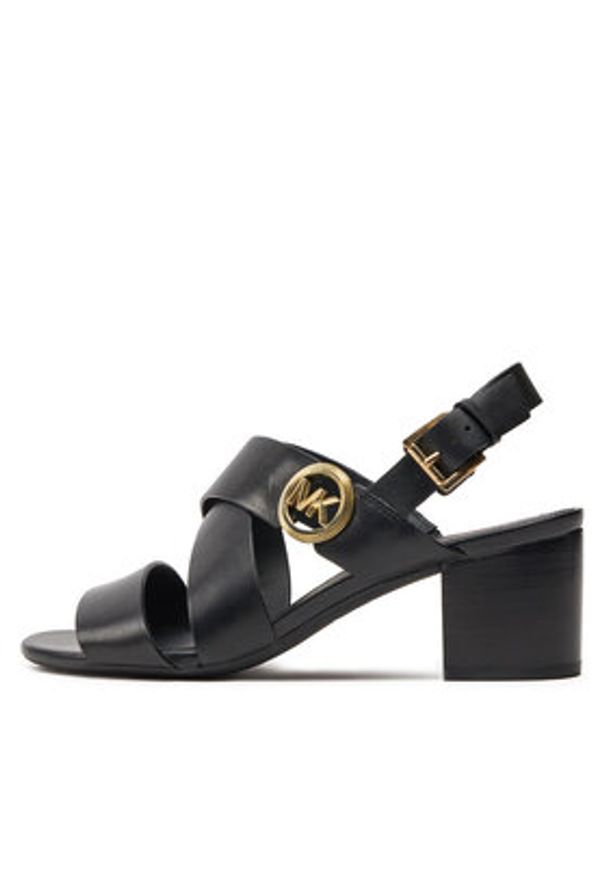 MICHAEL Michael Kors Sandały Vera 40S4VEMS1L Czarny. Kolor: czarny. Materiał: skóra