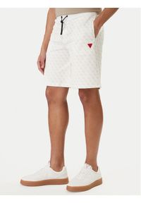 Guess Szorty sportowe Z4YD03 K7122 Écru Regular Fit. Materiał: bawełna. Styl: sportowy #1