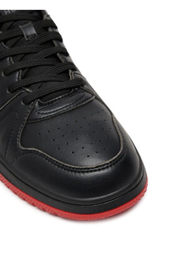 Hugo Sneakersy Hadrian 50529896 Czarny. Kolor: czarny. Materiał: skóra