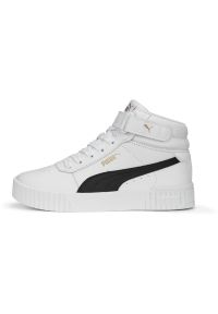 Buty do chodzenia damskie Puma Carina 20 Mid. Zapięcie: sznurówki. Kolor: biały. Materiał: materiał, syntetyk. Szerokość cholewki: normalna. Sport: turystyka piesza
