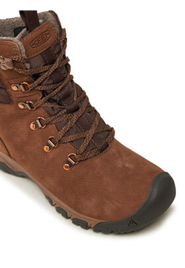 keen - Keen Trekkingi Greta Waterproof 1027717 Brązowy. Kolor: brązowy. Materiał: skóra