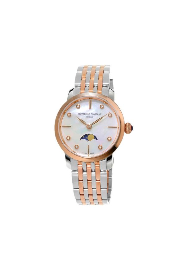 FREDERIQUE CONSTANT RABAT ZEGAREK SLIMLINE MOONPHASE FC-206MPWD1S2B. Rodzaj zegarka: smartwatch. Styl: klasyczny, elegancki