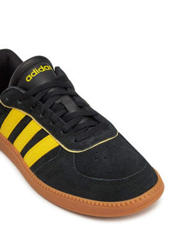 Adidas - adidas Sneakersy Breaknet Sleek JH6897 Czarny. Kolor: czarny. Materiał: skóra, zamsz