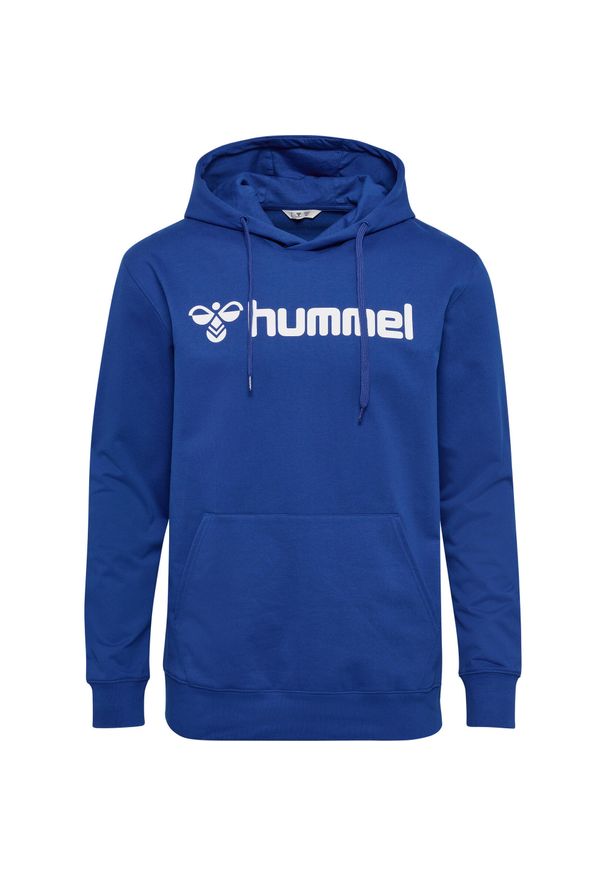 Bluza z kapturem Hummel Go 2.0 Logo. Typ kołnierza: kaptur. Kolor: niebieski. Materiał: materiał. Sport: fitness