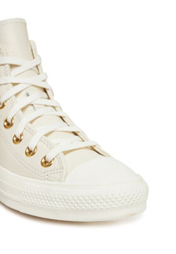 Converse Trampki Chuck Taylor All Star Gold A12760C Beżowy. Kolor: beżowy. Materiał: skóra