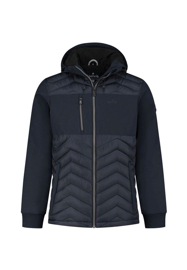 Jack Wolfskin - Wodoodporna kurtka zimowa Kjelvik dla mężczyzn Iven 50 Marine L. Kolor: niebieski. Materiał: elastan, poliester. Sezon: zima. Sport: turystyka piesza