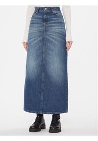 MAX&Co. Spódnica jeansowa Melissa Niebieski Regular Fit. Kolor: niebieski. Materiał: jeans, bawełna