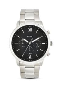 Fossil - FOSSIL - Zegarek FS5384. Kolor: srebrny. Materiał: materiał #6