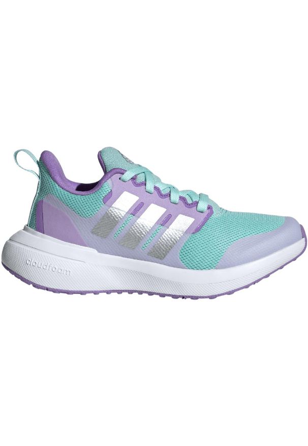Adidas - Buty dla dzieci adidas FortaRun 2.0 Cloudfoam Lace. Kolor: fioletowy, wielokolorowy, niebieski. Model: Adidas Cloudfoam. Sport: bieganie